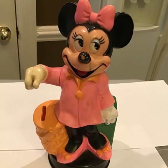 Vintage Minnie Mouse Bank Walt Disney Production-Home Kids Collectables Holiday - Picture 2 of 8